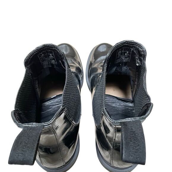 Dr. Martens Flora Smooth patent leather Chelsea boots women’s 9/41black grunge - Picture 8 of 11